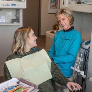 Tacoma dentist works with patient at Soundview Dental Arts